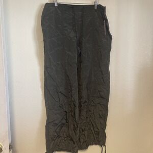 Wild Fable Mid-Rise Wide Leg Parachute Pants Women's Med.  Dark Green Athleisure